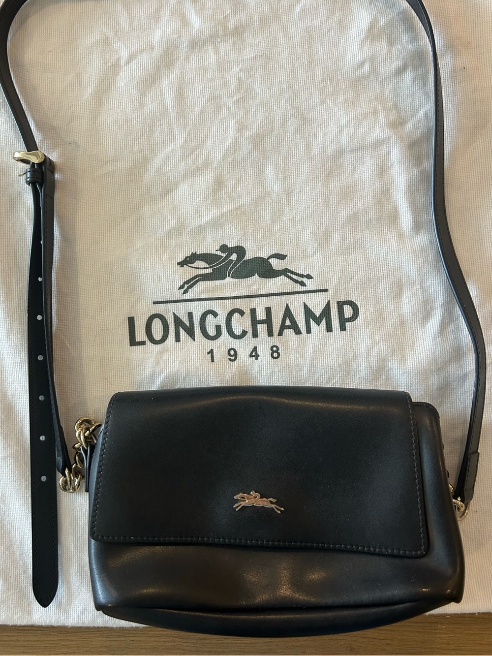 SOLD Longchamp Honore 404 Leather Crossbody - Picture 2 of 16